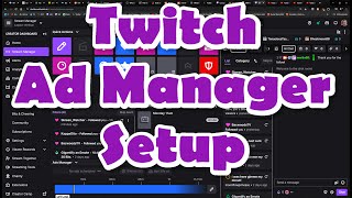 Twitch Ad Manager  How to set it up to disable preroll ads [upl. by Emmerich]