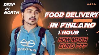 Food delivery job in Finland banglavlog bangladeshistudent internationalstudets [upl. by Nnylkoorb]