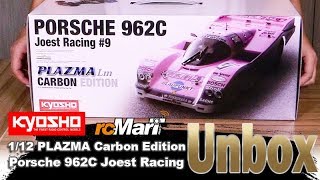 Kyosho  112 PLAZMA Carbon Edition LM Porsche 962C Joest Racing 9 EP Car Kit Unbox [upl. by Naret]