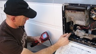 A Look Inside while Rinsing the RV Water Heater [upl. by Iv51]