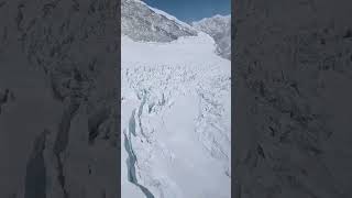 The Khumbu Icefall is regarded as one of the most dangerous part to Everests summit [upl. by Yrrak]