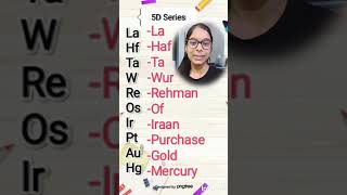 Periodic Table Mnemonics Part 2  D and F block shorts easytolearn class10 class11 share like [upl. by Luna]