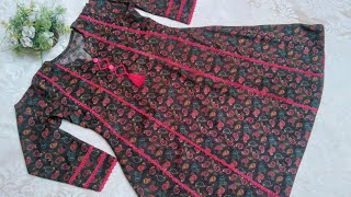 Latest Frock Design for Girls  Panel Frock Design  Easy Cutting and Stitching [upl. by Yadrahc]