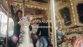 Trois Cafes Gourmands Evidemment ParolesLyrics [upl. by Eckel]