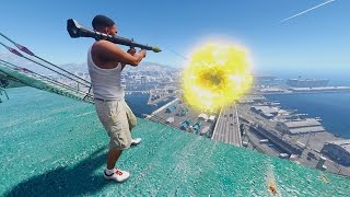 GTA 5 Mods  Nuclear Explosion Project Rocket Launcher Mod Showcase [upl. by Nimzay589]