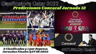 ELIMINATORIAS CONCACAF Predicciones JORNADA 12 Mundial QATAR 2022 [upl. by Aidin]