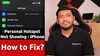 Personal Hotspot NOT SHOWING in iPhone 🔥 How to Fix [upl. by Nossyla]