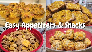 Easy Appetizers for Christmas or Anytime  StressFree Christmas Appetizers and Savory Snacks [upl. by Ezarra]