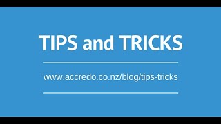 Accredo Tips amp Tricks  Using Filters [upl. by Twitt]