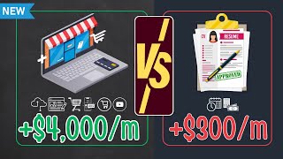 මොකක්ද තෝරගන්නේ Make 4000M Saas Blogging Shopify Adsense Amazon KDP Vs Get Paid 300Month [upl. by Sammer]