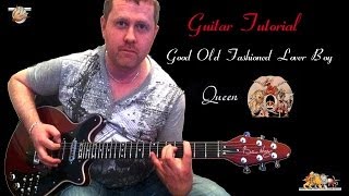 Good OldFashioned Lover Boy  Queen  acoustic guitar tutorial [upl. by Arlen]