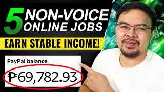 5 Non Voice Home Based Online Jobs for Beginners 2024 [upl. by Eeb]