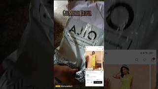 Ajio gulmohar Jaipur kurti unboxing video 😍shopping ajio shorts viralvideo [upl. by Averir]