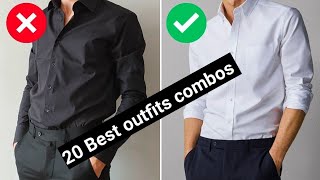 Best Formal OUTFITS For Men 2024  Formal Colour combination  20 best outfit combos💥❤💯youtubevideo [upl. by Kunin675]