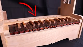 I build the wooden keyboard of the new portative pipe organ [upl. by Aderf709]