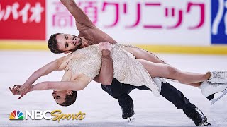 Papadakis amp Cizerons dynamic free dance wins Grand Prix France and berth to GP Final  NBC Sports [upl. by Evante]