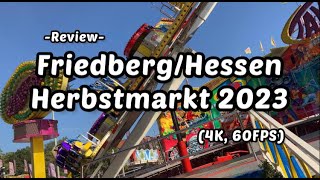 Herbstmarkt FriedbergHessen 2023 Review 4K 60 FPS [upl. by Imoyn800]