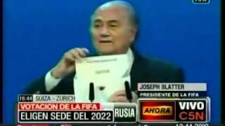 C5N VOTACION DE LA FIFA QATAR SERA SEDE MUNDIAL 2022 [upl. by Bixler]