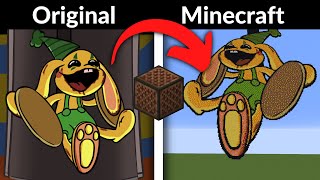 FNF Vs Bunzo Bunny  Original Vs Minecraft Note Block  Musical Memory  Poppy Playtime 2 [upl. by Ahsam]