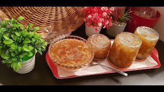 Confiture Aux Pommes Parfumé à La Cannelle Et à La vanille Et Citron [upl. by Agnot376]