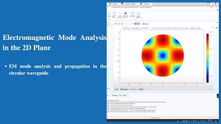 EM Mode Analysis For The Circular Waveguide  COMSOL Multiphysics tutorial 4 [upl. by Adlanor]