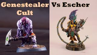 Necromunda Escher vs Genestealer Cult Xenos in the Dark [upl. by Alyakim]