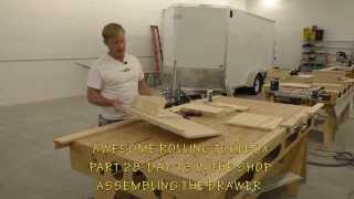 BUILDING A MOBILE WOODSHOP Part 28 A shop jig to make drawer assembly easy [upl. by Templer806]