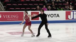 Oona and Gage Brown 2019 US Nationals Junior RD [upl. by Akenn]