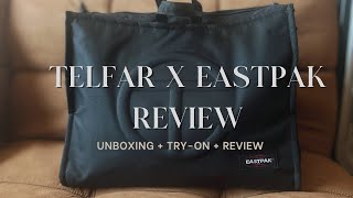 Telfar x Eastpak Review unboxing  tryon  review [upl. by Nylrac751]