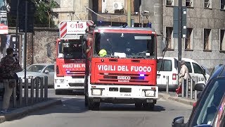 Sirena Pneumatica APS SAF  AS Vigili del Fuoco Milano in emergenza [upl. by Goltz]