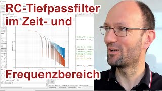 Berechnung der Ausgangsspannung an einem Tiefpassfilter im Zeitbereich und Frequenzbereich mit FFT [upl. by Nelrsa]