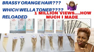 BRASSY ORANGE HAIR Which Wella Toner RELOADED 1Million Views Whaattt [upl. by Eenram]