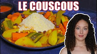 Couscous en sauce rouge aux légumes [upl. by Llekram]