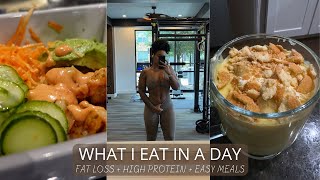 WHAT I EAT IN A DAY  HOW I COUNT CALORIES  HIGH PROTEIN  FAT LOSS JOURNEY [upl. by Asseneg941]