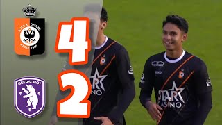 Highlight KMSK Deinze VS Beerschot  Debut Marselino Ferdinand [upl. by Akimrehs]