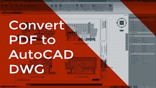 How to Convert a PDF to an AutoCAD DWG [upl. by Oglesby410]