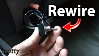 How to Rewire Power Through Ignition Switch in Your Car [upl. by Marc859]