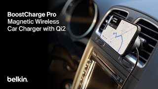 Belkin BoostCharge Pro Magnetic Wireless Car Charger with Qi2 15W [upl. by Yssej]