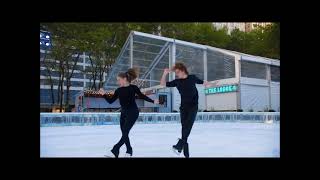 Oona Brown Gage Brown U S Ice Dance TeamMusicFrank SinatraNew York New York [upl. by Atse474]