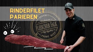 Black Angus Rinderfilet parieren und vorbereiten für leckere Gerichte [upl. by Knah]