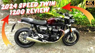 2024 Triumph Speed Twin 1200 Ride Review  Stealth Edition Worth The Upgrade [upl. by Srini]