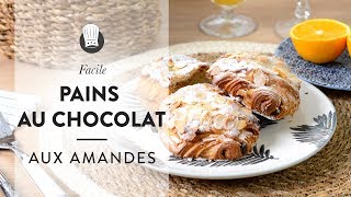 Recette de Viennoiseries  les Pains au Chocolat aux Amandes [upl. by Avirt]