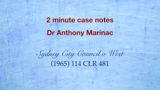 Sydney City Council v West Exclusion Clauses [upl. by Assirol]