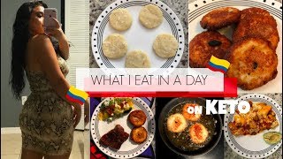 THE BEST KETO AREPAS RECIPE 🇨🇴WHAT I EAT IN A DAY ON KETO [upl. by Tanhya]