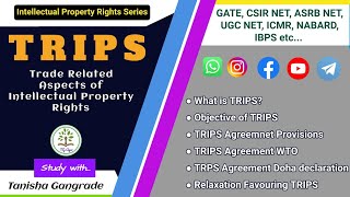 TRIPS  TRIPS Agreement  TRIPS in IPR  TRIPS in Intellectual Property Right by Tanisha Gangrade [upl. by Matheny]