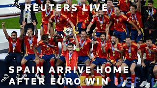 LIVE Euro 2024 winners Spain arrive in Madrid [upl. by Kathe607]