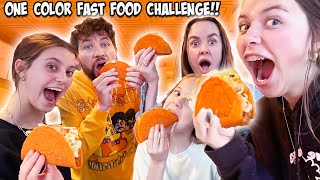 Eating only ONE COLOR Fast Food CHALLENGE [upl. by Crosley]