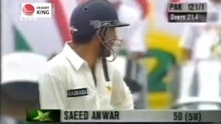 Saeed Anwar Stylish 74 in Rain Effected Game vs India  Sahara Cup 1997 [upl. by Ahsinra]