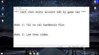 Cách tạo Shorcut chơi nhiều account game không bị xung đột dữ liệu [upl. by Ozne762]