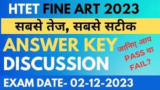 HTET PGT fine art answer key 2 December 2023 Haryana fine art PGT question paper 2023 [upl. by Stronski]